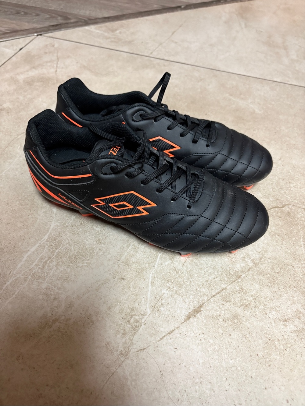 OTTO Black and Orange Men’s Soccer Boots